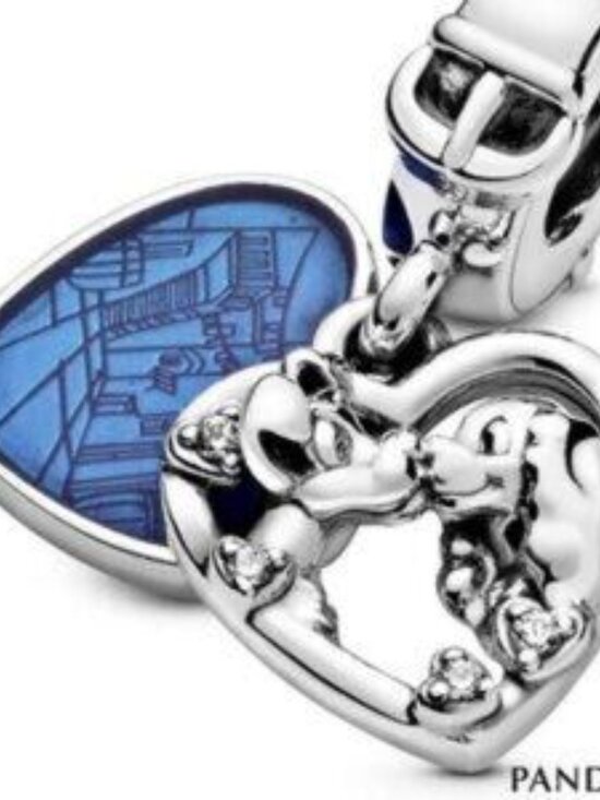 Pandora Heart Charm with Blue Enamel - Picture 2 of 5